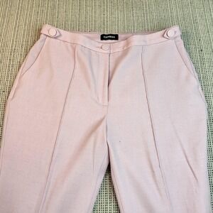 Express‎ Pants Womens 12S Pink High Rise Slim Ankle Tapered Stretch Work Office